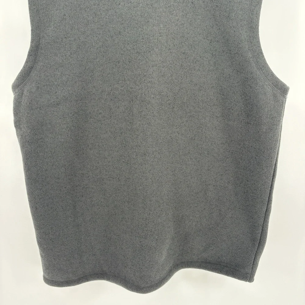 Storm Creek Mens Med Gray Full Zip Knit Sweater  Vest Utilty Golf Tech New‎